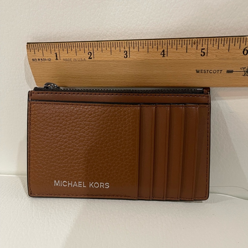 Michael Kors Tan Leather Card Holder - Picture 6 of 10